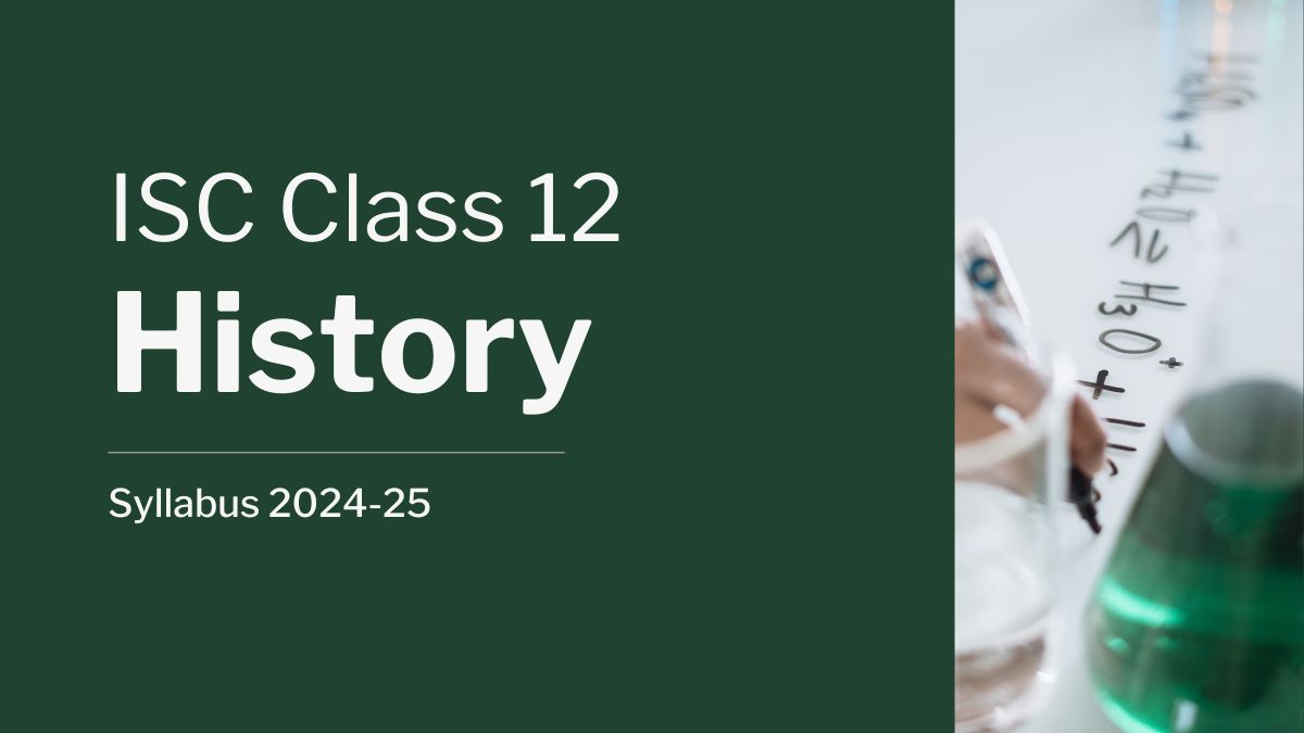 ISC Class 12 History Syllabus 2024-25