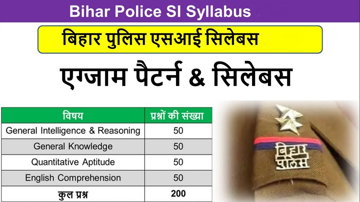 Bihar Daroga Syllabus