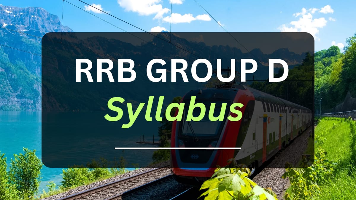 RRB Group D Syllabus