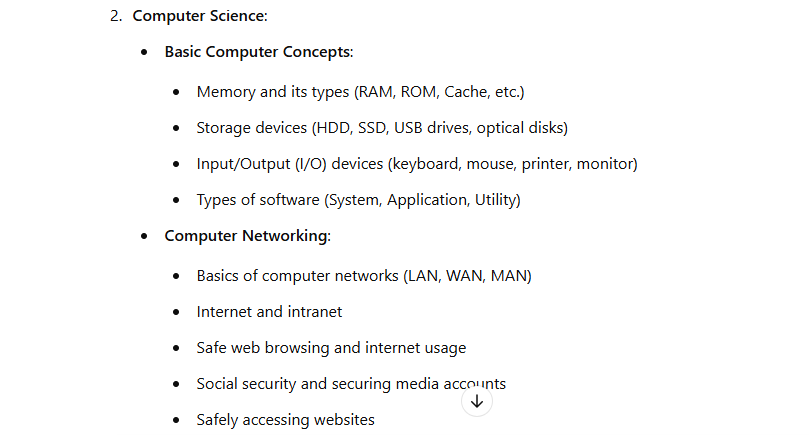 bihar computer teacher syllabus