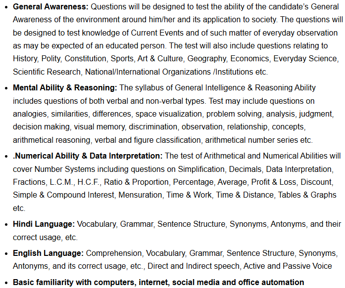 dsssb junior asssistant syllabus