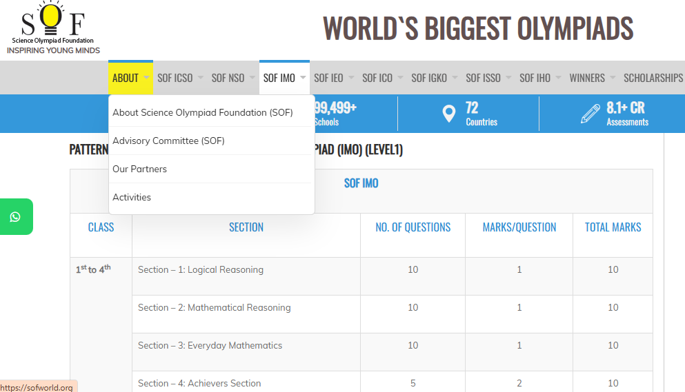 imo syllabus 2025-26