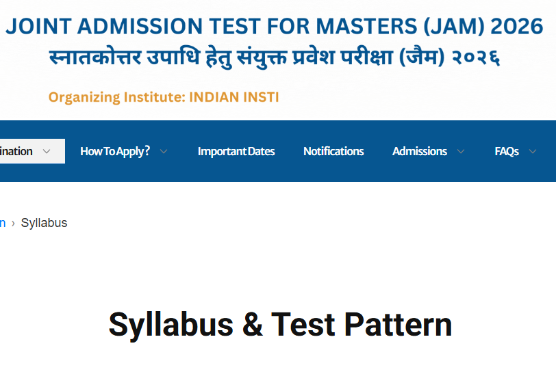iit jam syllabus