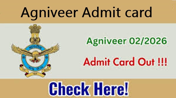 agniveer admit card 2026