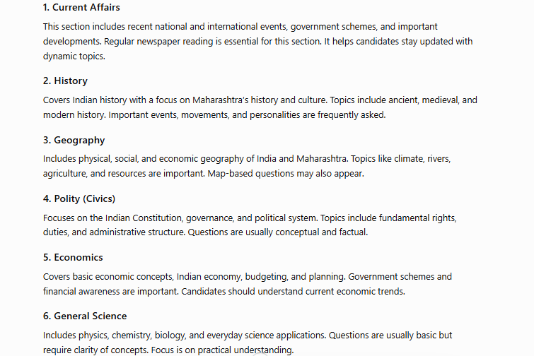 mpsc group c syllabus