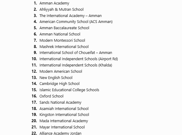 top school in jordan 2027