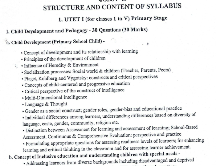 utet syllabus