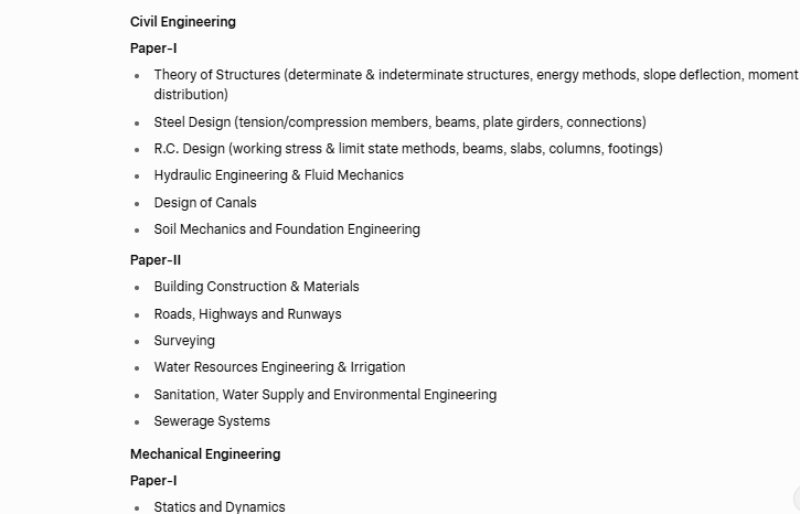 ukpsc ae syllabus